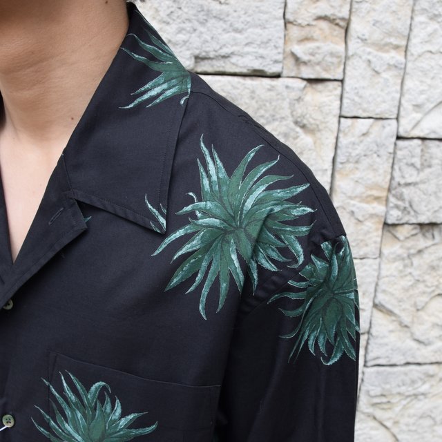 【2020 SS】blurhms(ブラームス) / Open Collar Shirt L/S -PLANT- #BHS-20SS017CP(6)