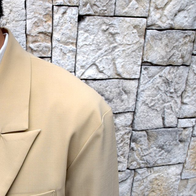 【2020 SS】YOKE(ヨーク)/ DOWNSIZING DOUBLE BREASTED JACKET -LIGHT BEIGE- #YK20SS0102J(6)