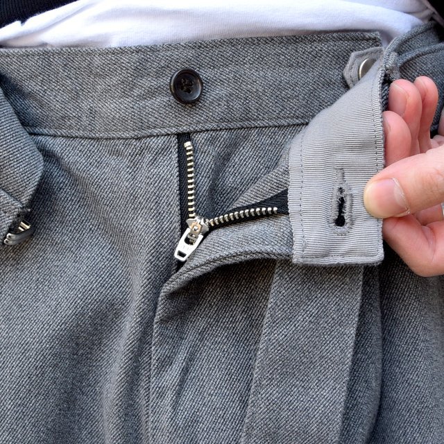【2020】Graphpaper(グラフペーパー)/ COLORFAST DENIM BELTED PANTS -GRAY- #GM201-40096B(6)