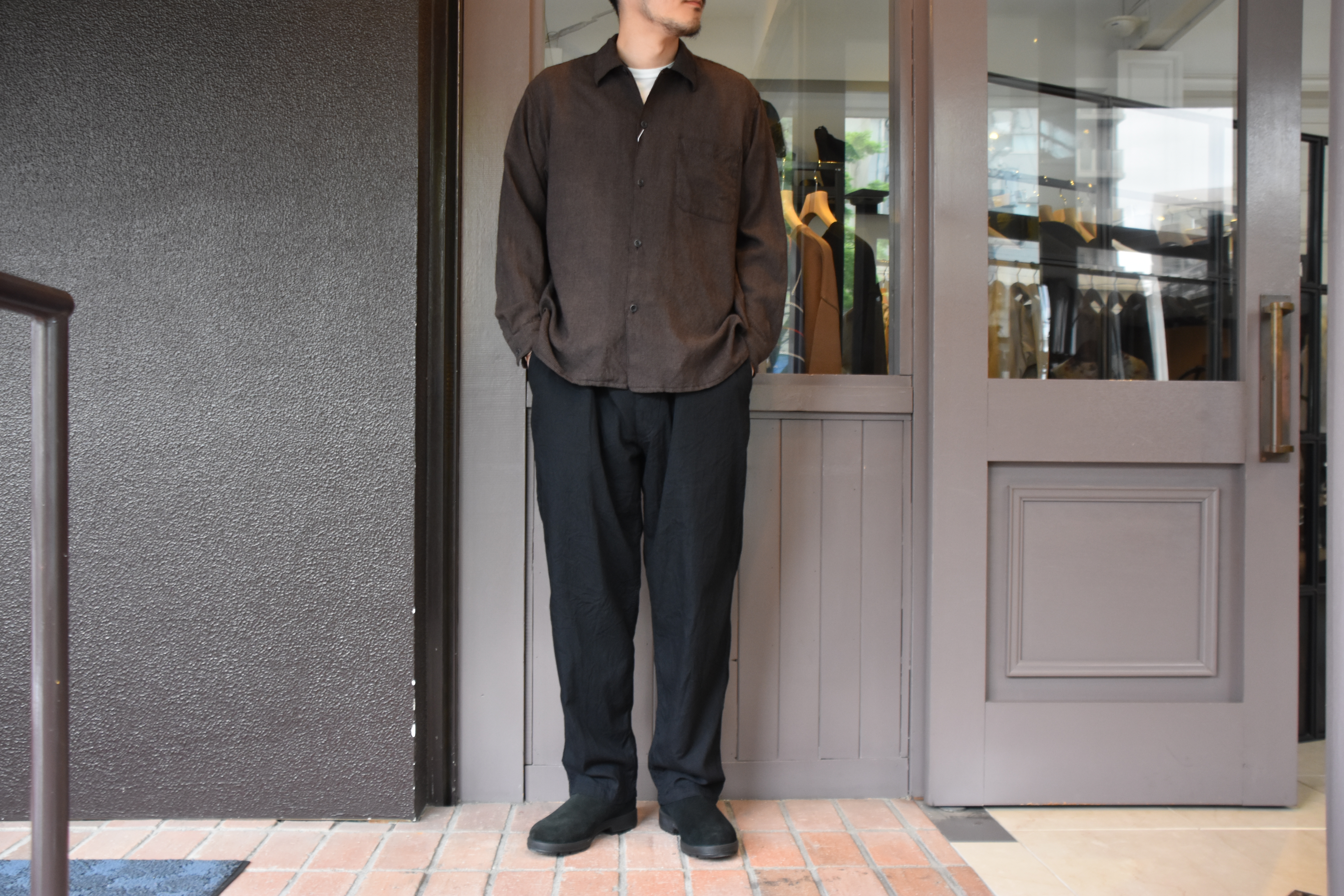 【2020 SS】COMOLI (コモリ) ウールシャツ#R01-02014(6)