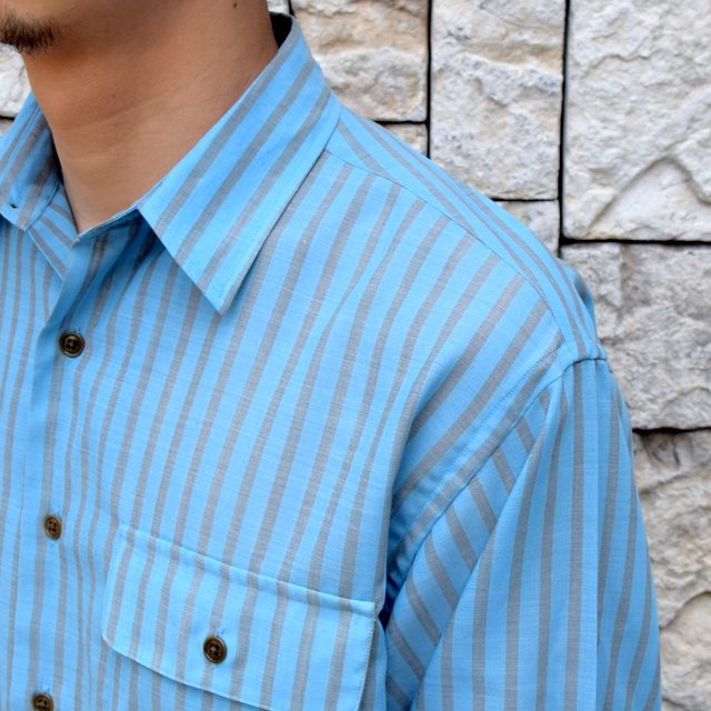 【2020 SS】BROWN by 2-tacs (ブラウンバイツータックス) REGULAR COLLAR -BLUE- #B23-S001(6)
