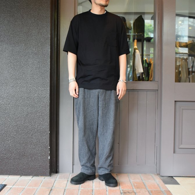 【2020 SS】COMOLI (コモリ) ウール天竺 半袖クルー#R01-05014 -NAVY-(6)