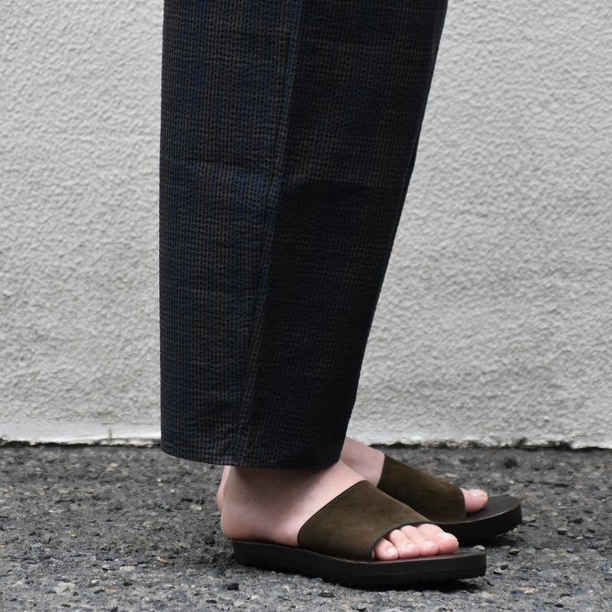 【2020 SS】 Cristaseya(クリスタセヤ)/ STRIPED SEERSUCKER MOROCCAN PAJAMA PANTS -Black/Brown striped#03DA-S-ST(6)