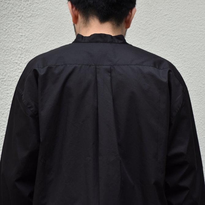 【30% off sale】【2020】 Cristaseya(クリスタセヤ)/LIGHT COTTON PAJAMA SHIRT-Black- #02DA-C(6)