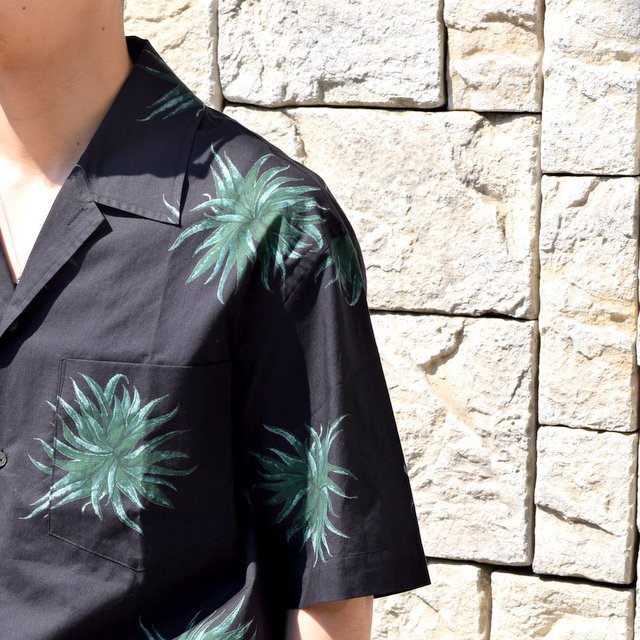 【2020 SS】blurhms(ブラームス) / OPEN COLLAR SHIRT S/S -PLANT- #BHS-20SS018CP(6)