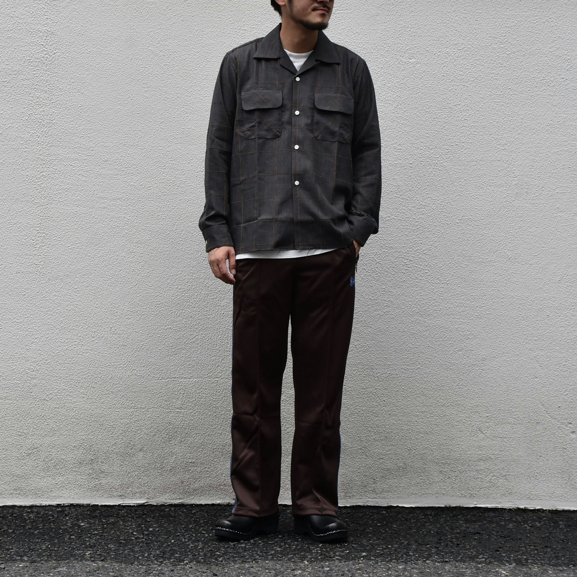 NEEDLES(ニードルス) C.O.B Classic Shirt -C/Pe/R Plaid Twill-GRAY #HM206(6)