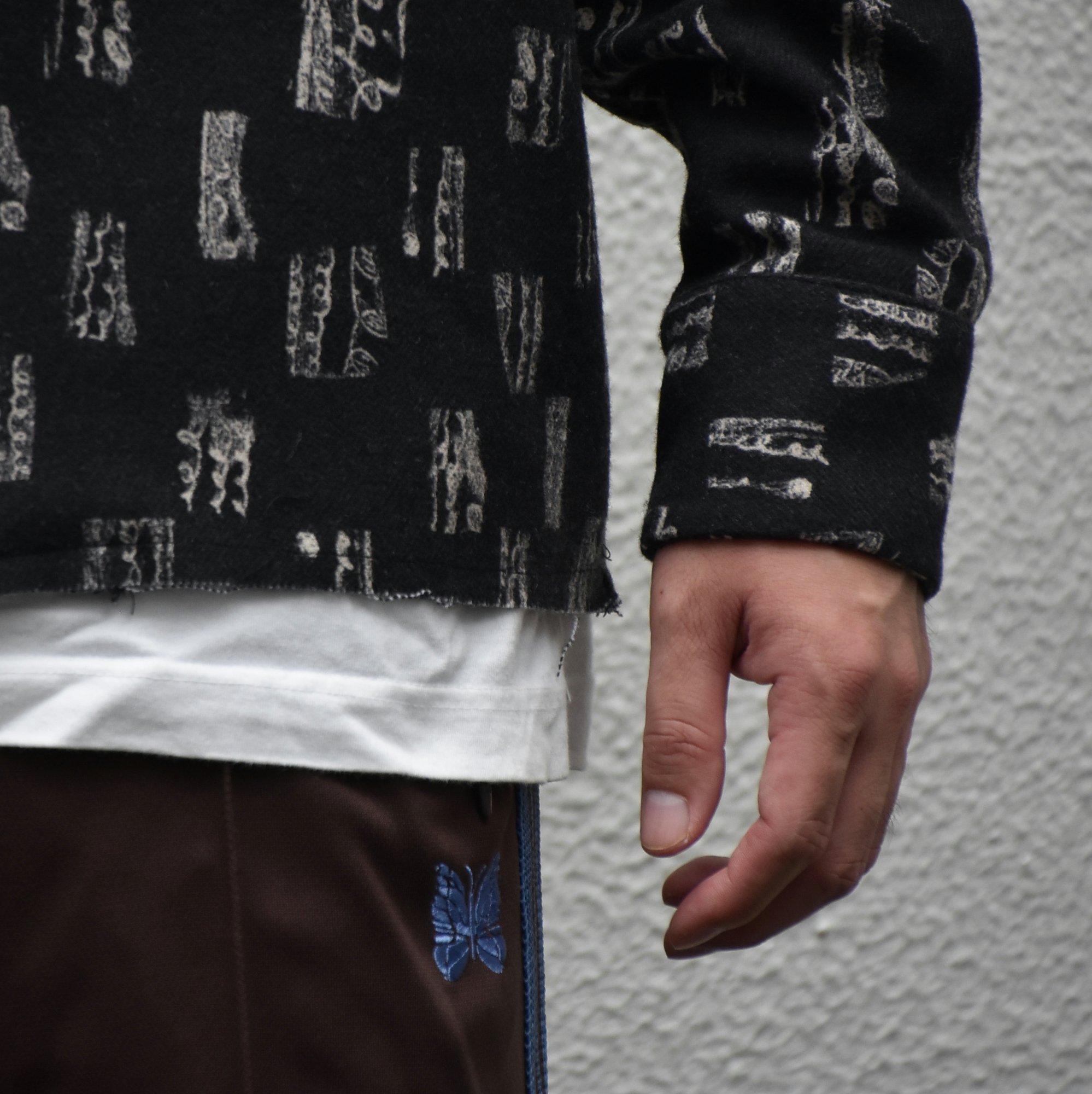 NEEDLES(ニードルス) C.O.B Classic Shirt -W/N Melton/Pt.-BLACK #HM110(6)