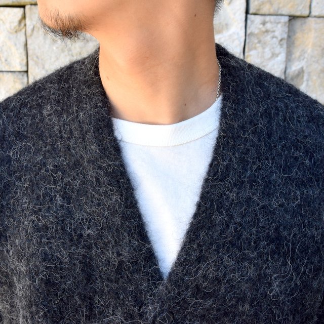 AURALEE(オーラリー)/ ALPACA WOOL SUPER LIGHT KNIT BIG CARDIGAN -TOP CHARCOAL- #A20AC01AW(6)