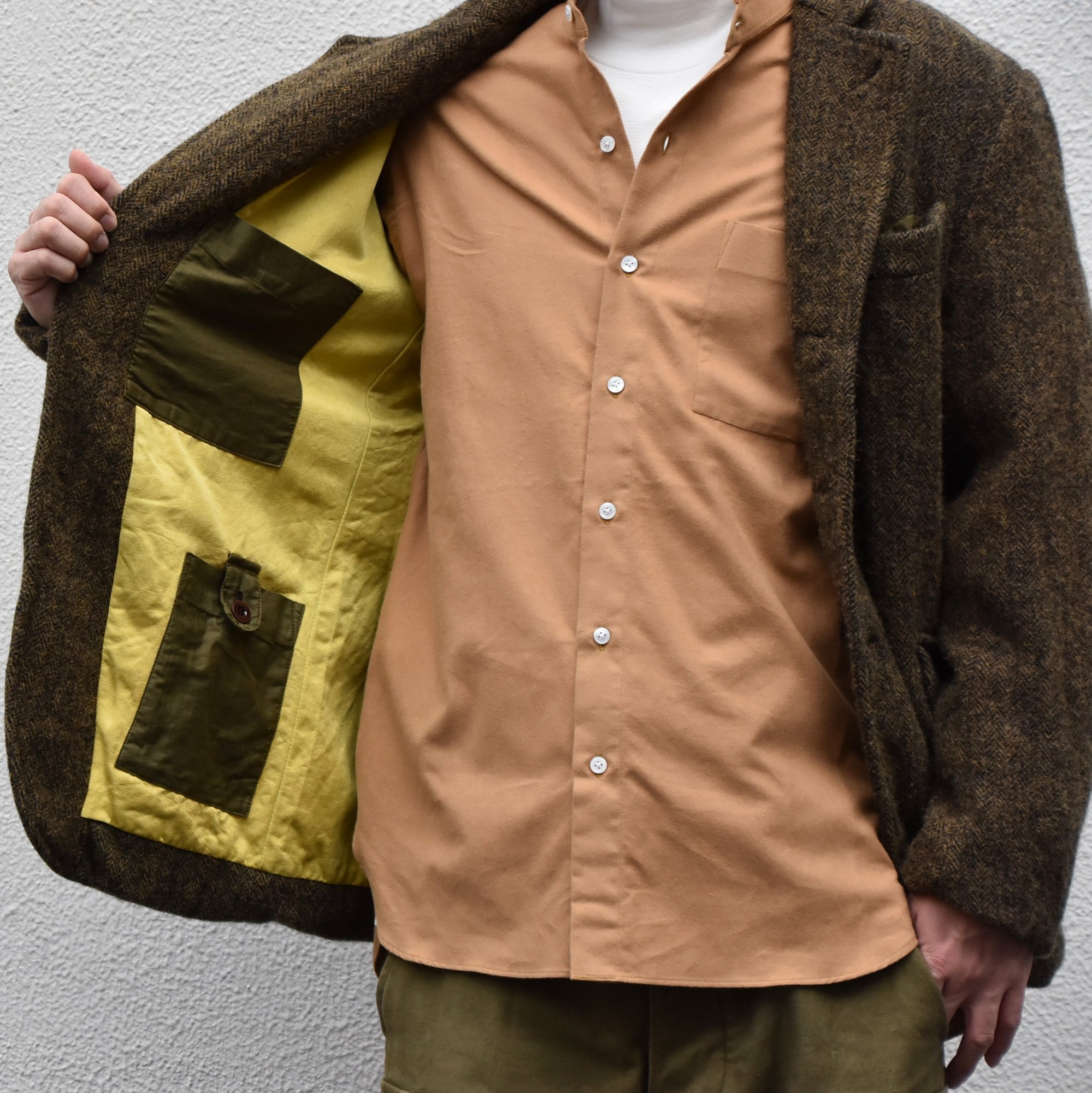 Chez Vidalenc (シェヴィダレンク)/ HARRIS TWEED JACKET-GREEN FOX- #JK01(6)
