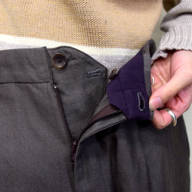 HOMELESS TAILOR(ホームレステイラー)/ HIP GUSSET PANTS -BROWN- #HTK-20F-010(6)