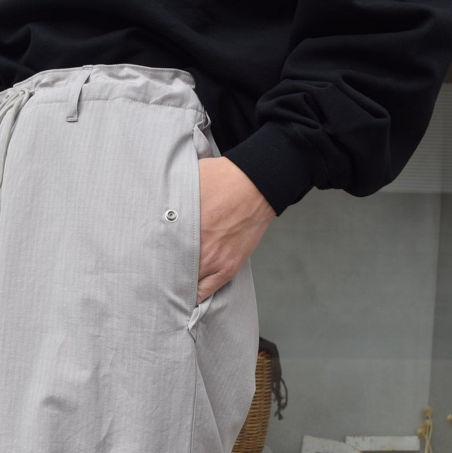 AURALEE(オーラリー)/ WASHED FINX RIPSTOP CHAMBRAY FIELD PANTS(6)