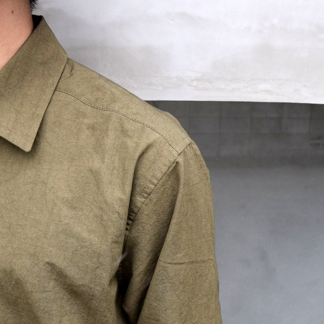FRANK LEDER(フランクリーダー)/ COTTON / LINEN SIDE POCKET SHIRT WITH SEED 0216077-58(6)