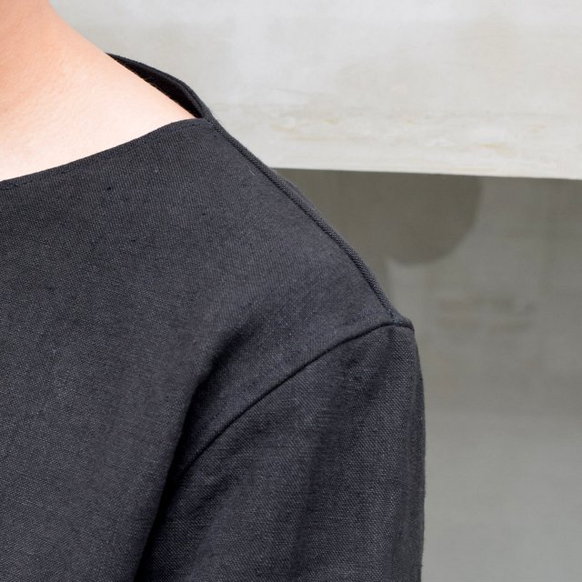 SUS-SOUS (シュス)/ SLEEPING SHIRTS -BLACK- #05-SS01410(6)