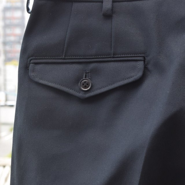 BROWN by 2-tacs (ブラウンバイツータックス)/ Straight slacks -NAVY- B25-P005(6)