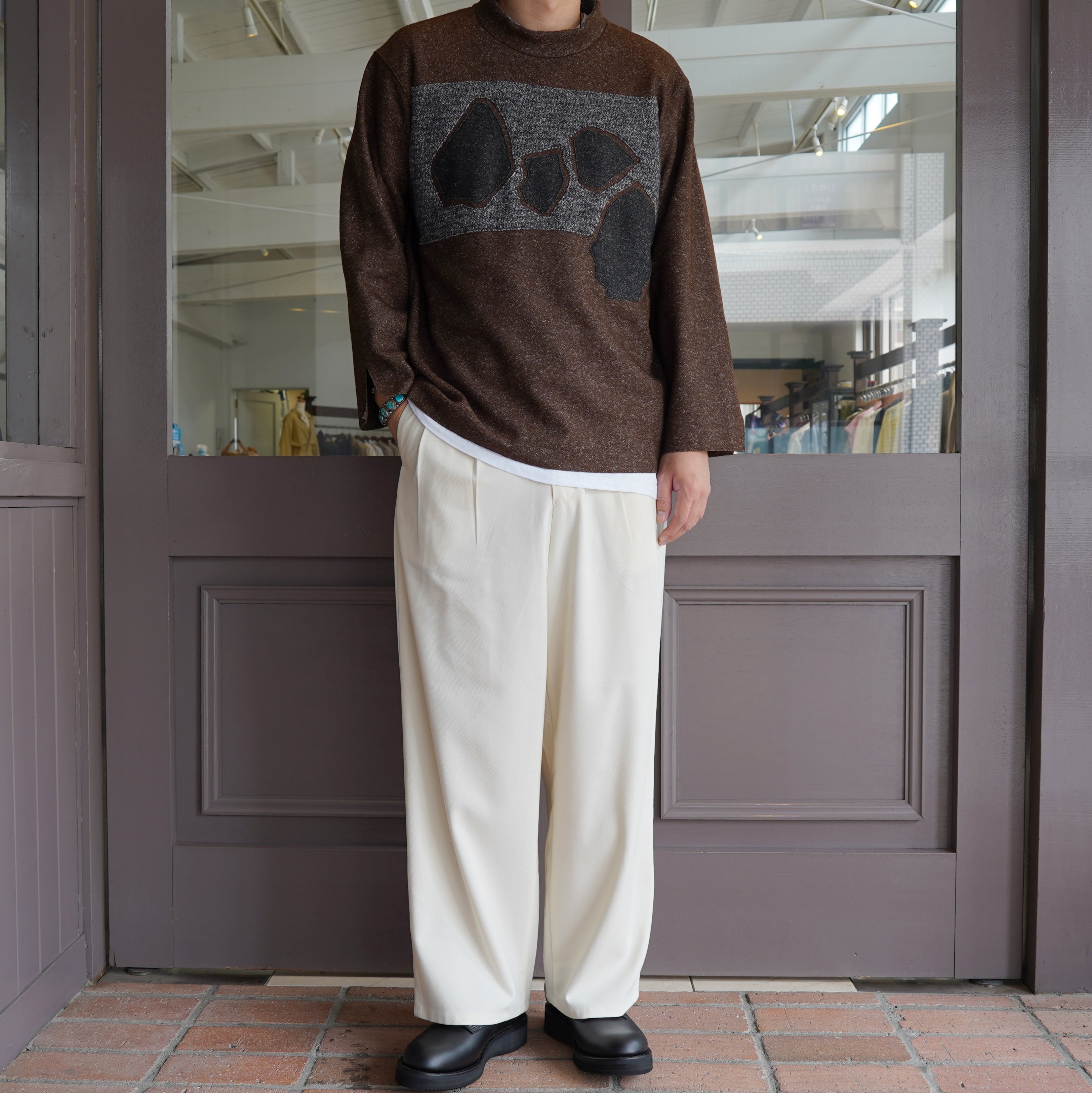 amachi.(アマチ) Tobi-ishi Top-Brown- #AY9-15(6)