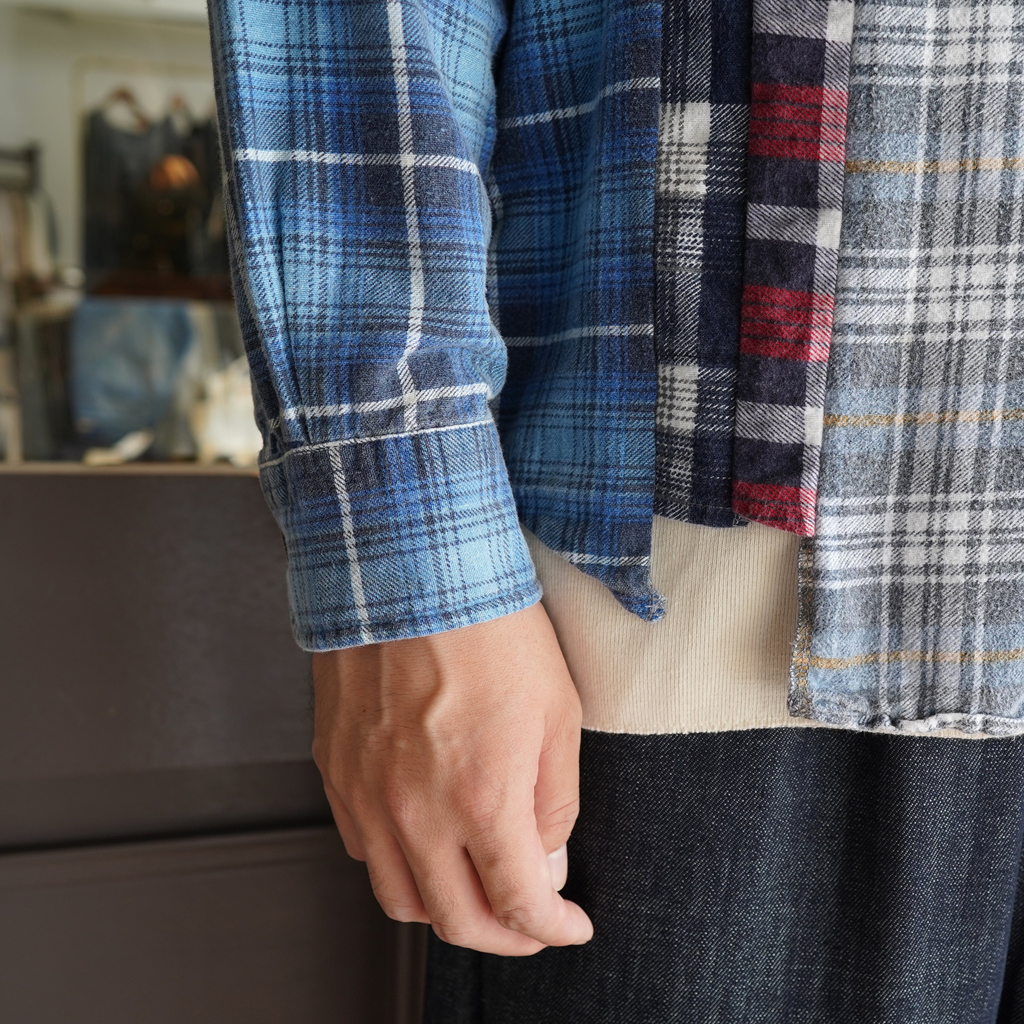 Rebuild by Needles(リビルドバイニードルス)/ flannel check shirts -ASSORT(B)- #JO286(6)