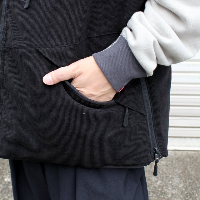 is-ness(イズネス)/ ×Abu Garcia M909 CORDUROY PADDING VEST -BLACK- #21AAB-0004(6)