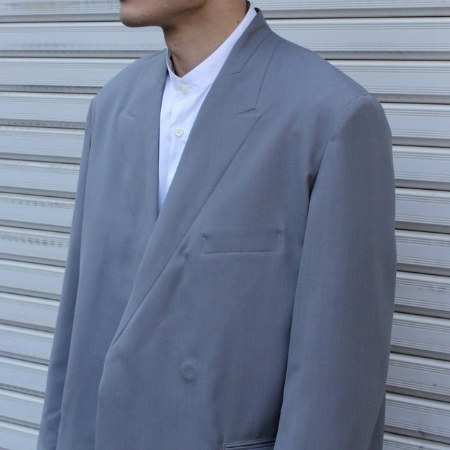 YOKE(ヨーク)/COVERED COLLARLESS JACKET -DUSTY GREEN- #YK22SS0314J(6)