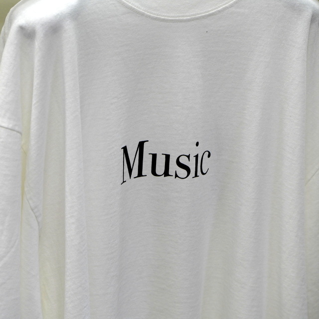 POET MEETS DUBWISE / PMD GARMENT DYE DROP SHOULDER T-SHIRT(MUSIC別注) -BLACK&WHITE- PMDTS-0352AC(6)