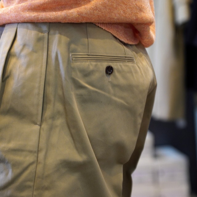 【25SS】HERILL(ヘリル)/ Suvincotton Chinoshorts -Navy,Khaki- #25-030-HL-8060-10(6)