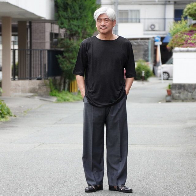 y25SSzMAATEE&SONS(}[eB[AhTY)/ LINEN S/SLEEVE BOAT TEE -WHITE,ORANGE,BLACK- #MT5103-0812(6)