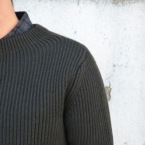ANDERSEN-ANDERSEN(アンデルセン アンデルセン) SAILOR SWEATER CREW NECK(5Gauge) -Hunting Green- (7)