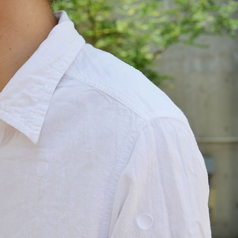 【40% off sale】CASEY CASEY(ケーシーケーシー) CAL DOT SHIRT -WHITE- (7)