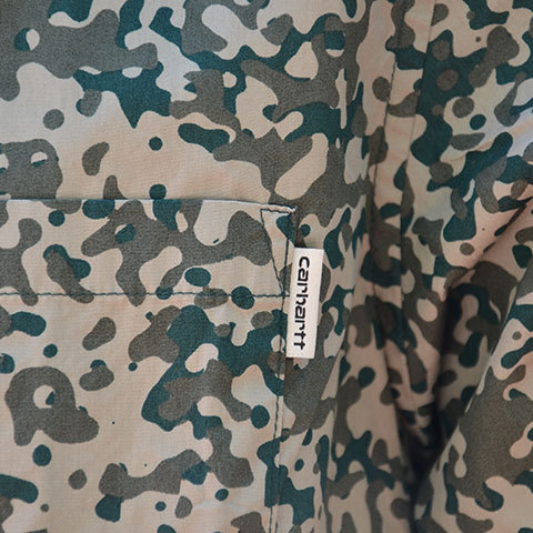 【20% off sale】Carhartt(カーハート) S/S Camo Stain Shirt -Camo Stain Leaf-(7)