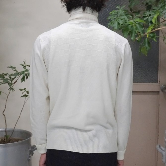 KENNETH FIELD (ケネスフィールド) ROLL NECK KNIT -WHITE-(7)