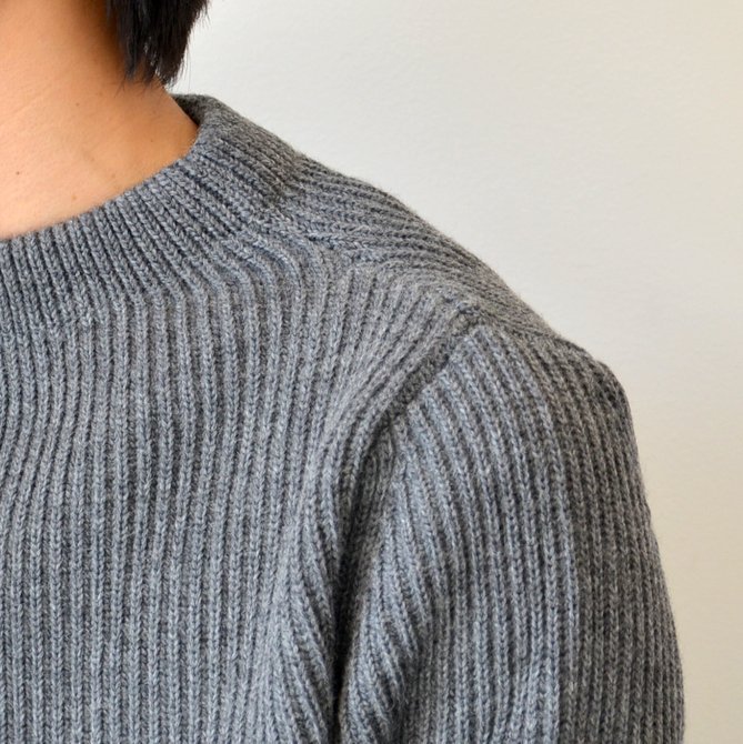 ANDERSEN-ANDERSEN(アンデルセン アンデルセン) SAILOR SWEATER CREW NECK(5Gauge) -GREY- #AD-002(7)