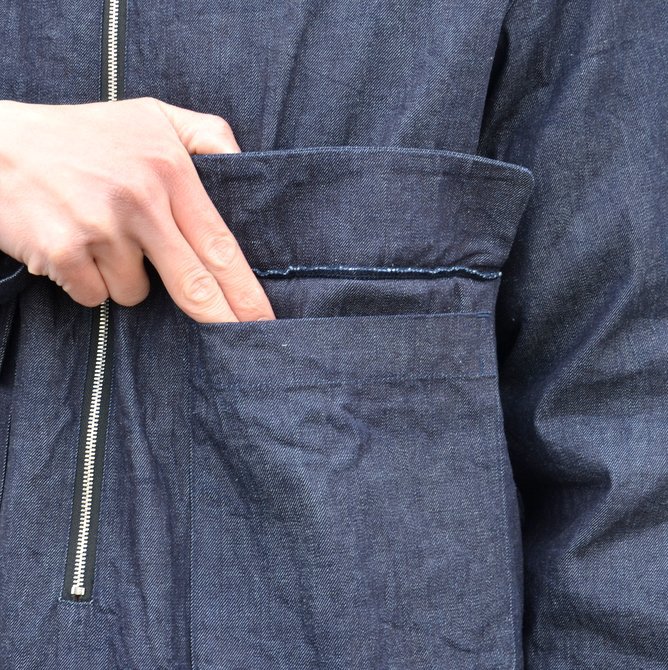 【40% off sale】LOWLOOM(ロールーム)/ Half zip hoody -DUNGAREE- #4369-lw-8013(7)