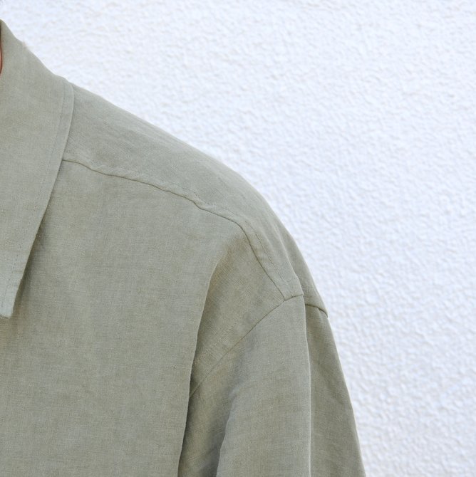 AURALEE(オーラリー)/ WASHED LINEN BIG FATIGUE JACKET -OLIVE GREEN- #A7SJ01LP(7)