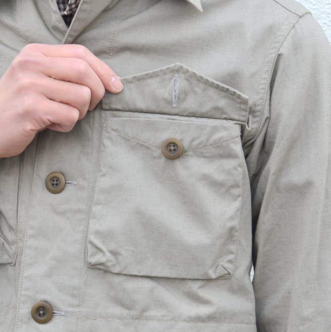 y40% off salezts(s) (eB[GXGX) Cotton Hemp Weather Cloth C.P.O. Shirt Jacket -(32)Gray Beige- #TT36LJ01(7)