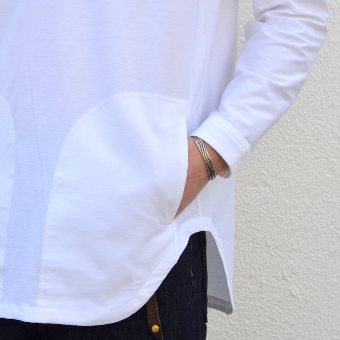 【30% OFF SALE】【17 SS】Curly(カーリー) HIGH GAUGE TWILL JERSEY -WHITE- #171-31032SD(7)