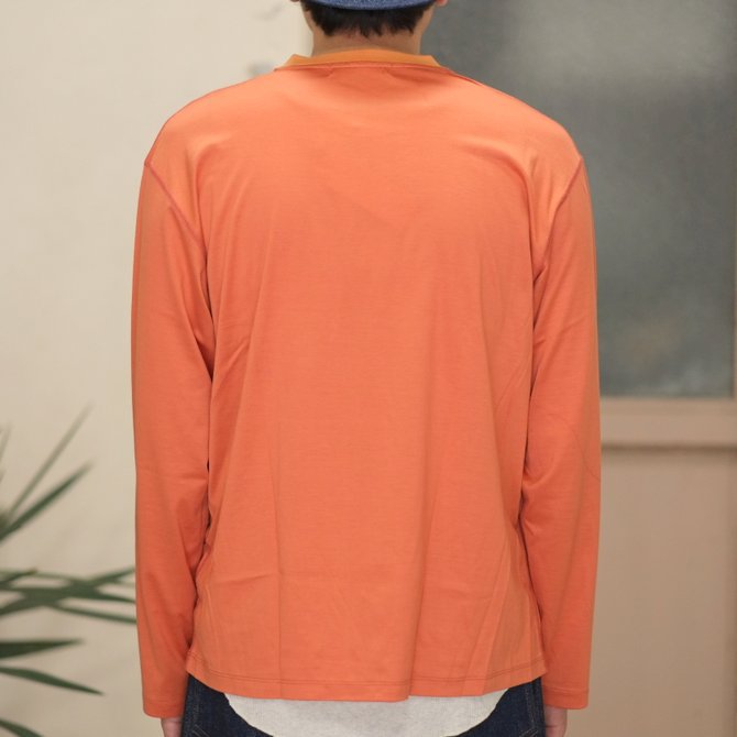 【30% OFF SALE】【2017 SS】7 × 7 / seven by seven ( セブン バイ セブン ) T-SHIRT L/S -ORANGE - #SS2017-7x7TSL(7)