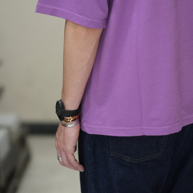 【2018 SS】AURALEE(オーラリー)/ SOFT CORD BIG TEE -PURPLE- #A8ST02MT(7)