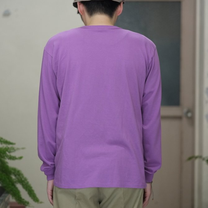 【2018 SS】AURALEE(オーラリー)/ SOFT CORD L/S TEE -PURPLE- #A8SP01MT(7)