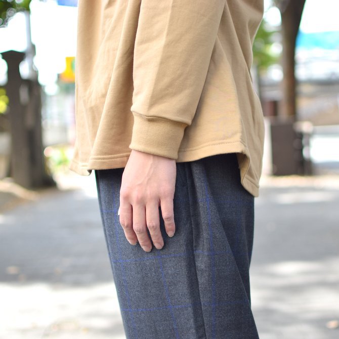 【2018 AW】 Graphpaper (グラフペーパー) L/S Pocket Sweat Tee -BEIGE- #GM183-70078(7)