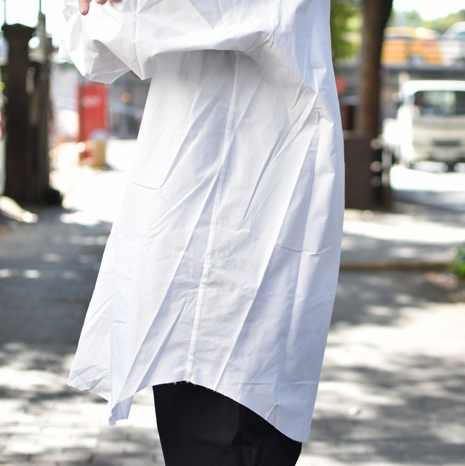 【2018 AW】 CAMIEL FORTGENS(カミエル フォートゲンス)/LONG SHIRT SHIRTING -WHITE- #CAMIEL-634(7)