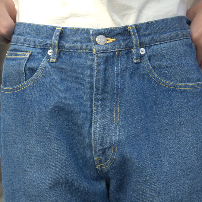 【20 SS】 AURALEE(オーラリー)/ WASHED HARD TWIST DENIM 5P PANTS #LIGHT INDIGO A20SP07DM(7)