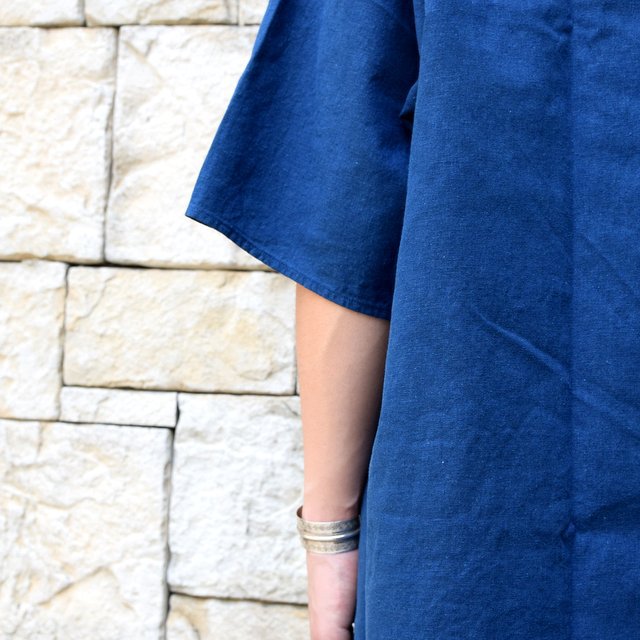 【2019 SS】MITTAN(ミッタン)/ 竹プルオーバー ロング -藍- #SH-18C(7)