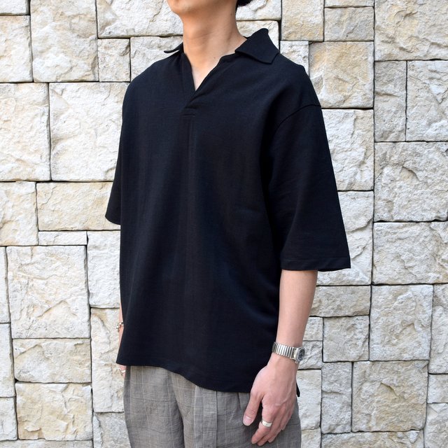 【30% off sale 】KAPTAIN SUNSHINE (キャプテンサンシャイン)/ SKIPPER SHIRT -BLACK-#KS9SCS09(7)