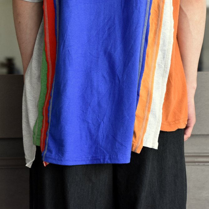 REBUILD BY NEEDLES (リビルドバイニードルス) 7 cut wide tee-college- blue EJ291(7)