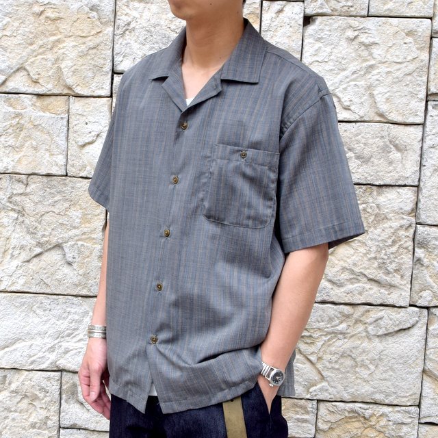 y2019 SSzBROWN by 2-tacs (uEoCc[^bNX)  OPEN COLLAR SHIRTS-GRAY- #B21-S002(7)