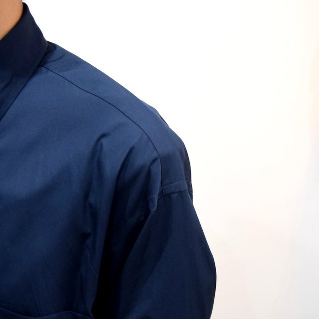 【19 AW】Graphpaper(グラフペーパー) THOMAS MASON L/S B.D BOX SHIRT -B NAVY- #GM193-50060B(7)