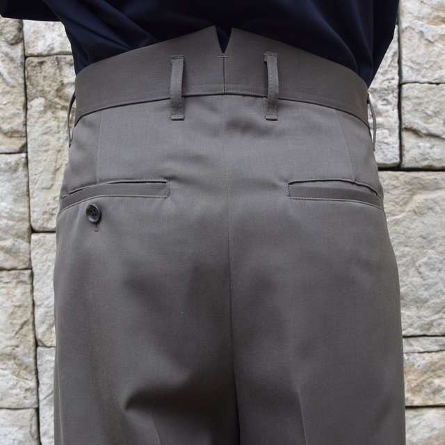 stein/V^C TWO TUCK WIDE TROUSERS ST098-1-KH(7)
