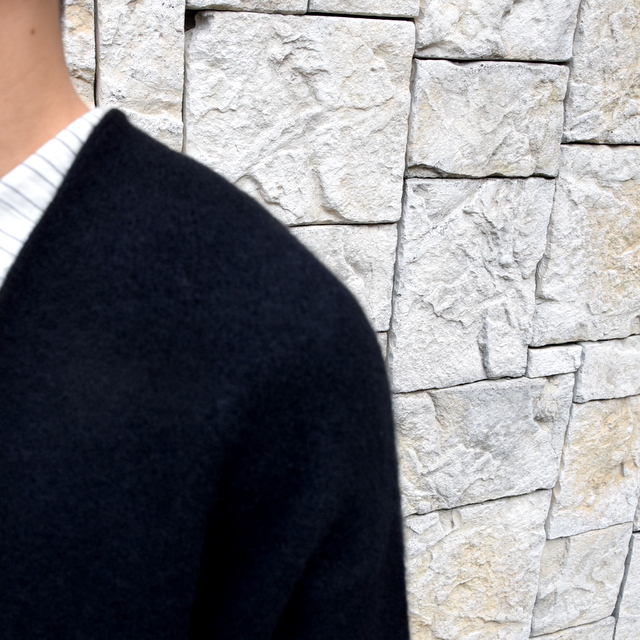 【2019 AW】 too good(トゥーグッド) / THE POET CARDIGAN CASHMERE WOOL KNIT-FLINT- #61101210(7)