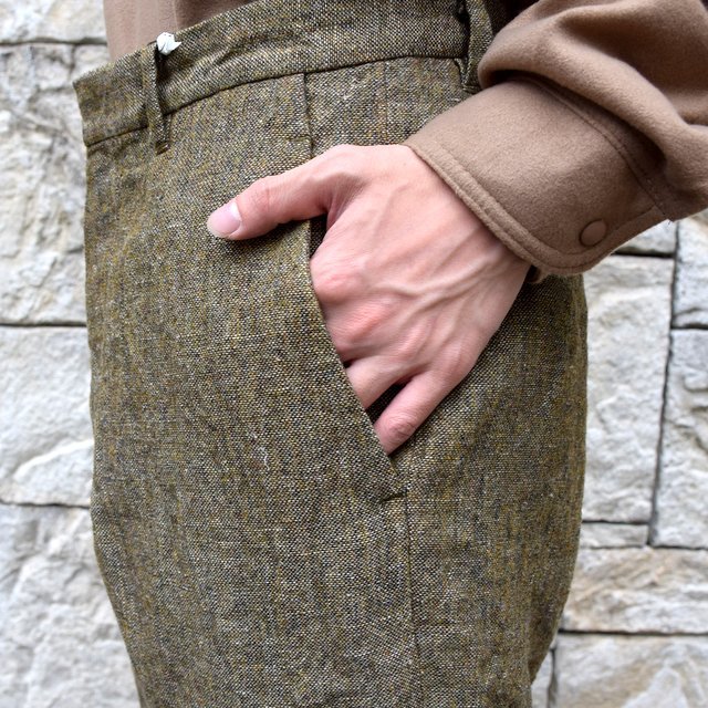 【30% off sale】【2019 AW】Graphpaper(グラフペーパー)/Tweed Kibata Pants -LEAF-#GM193-40047(7)