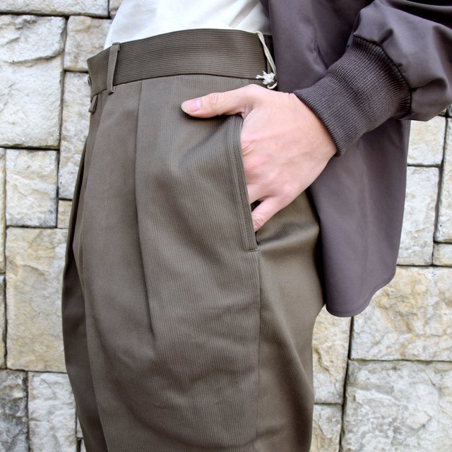 【2020 SS】NEAT(ニート)/ COTTON PIQUE ''TAPERED'' -KHAKI- #20-01CPT(7)