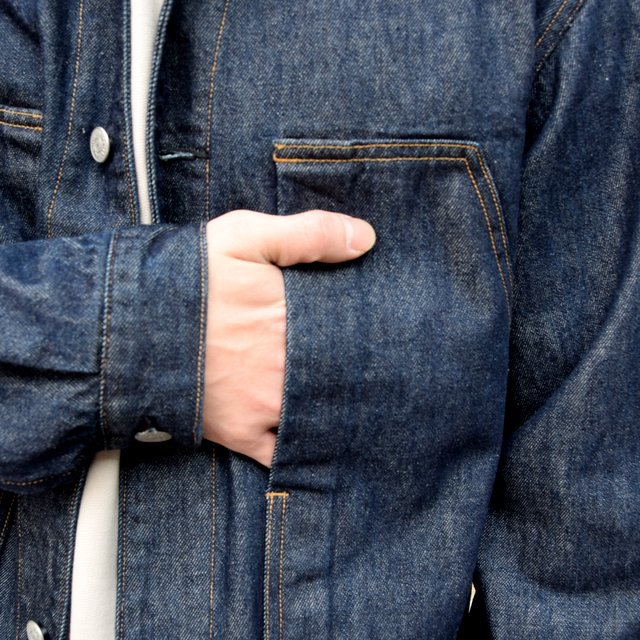 【2020 SS】 AURALEE(オーラリー)/ HARD TWIST DENIM BLOUZON -INDIGO- #A20SB01DM(7)